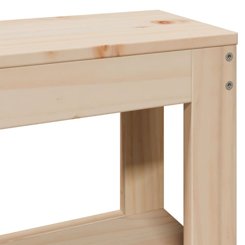 vidaXL Bed Frame with Headboard 150x200 cm King Size Solid Wood Pine