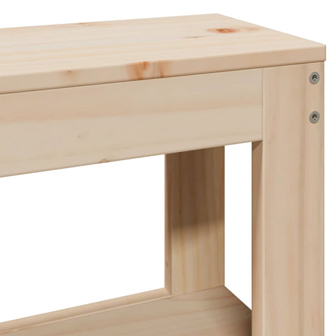 vidaXL Bed Frame with Headboard 120x200 cm Solid Wood Pine