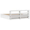 vidaXL Bed Frame with Headboard White 200x200 cm Solid Wood Pine