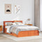 vidaXL Bed Frame with Headboard Wax Brown 140x200 cm Solid Wood Pine