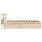 vidaXL Bed Frame with Headboard 100x200 cm Solid Wood Pine