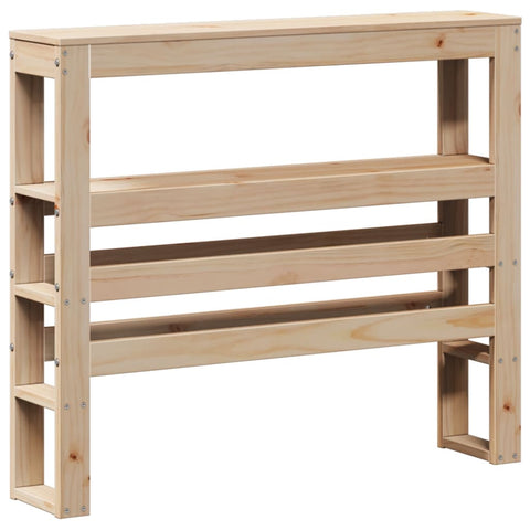 vidaXL Bed Frame with Headboard 90x190 cm Single Solid Wood Pine
