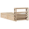 vidaXL Bed Frame with Headboard 90x190 cm Single Solid Wood Pine