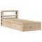 vidaXL Bed Frame with Headboard 75x190 cm Small Single Solid Wood Pine