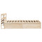 vidaXL Bed Frame with Headboard 75x190 cm Small Single Solid Wood Pine