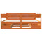 vidaXL Bed Frame without Mattress Wax Brown 200x200 cm Solid Wood Pine
