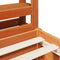 vidaXL Bed Frame without Mattress Wax Brown 200x200 cm Solid Wood Pine