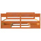 vidaXL Bed Frame without Mattress Wax Brown 180x200 cm Super King Size Solid Wood Pine