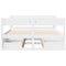 vidaXL Bed Frame without Mattress White 140x200 cm Solid Wood Pine