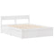 vidaXL Bed Frame without Mattress White 140x200 cm Solid Wood Pine