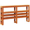 vidaXL Bed Frame without Mattress Wax Brown 140x200 cm Solid Wood Pine