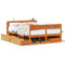 vidaXL Bed Frame without Mattress Wax Brown 120x200 cm Solid Wood Pine