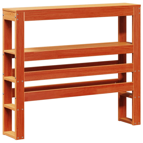 vidaXL Bed Frame without Mattress Wax Brown 100x200 cm Solid Wood Pine
