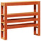 vidaXL Bed Frame without Mattress Wax Brown 100x200 cm Solid Wood Pine