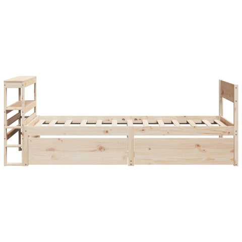 vidaXL Bed Frame without Mattress 90x200 cm Solid Wood Pine