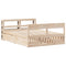 vidaXL Bed Frame without Mattress 120x190 cm Small Double Solid Wood Pine