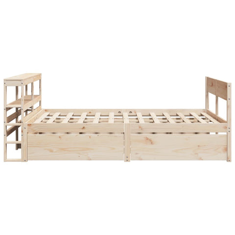 vidaXL Bed Frame without Mattress 120x190 cm Small Double Solid Wood Pine