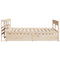 vidaXL Bed Frame without Mattress 120x190 cm Small Double Solid Wood Pine