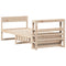 vidaXL Bed Frame without Mattress 75x190 cm Small Single Solid Wood Pine