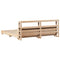 vidaXL Bed Frame without Mattress 180x200 cm Super King Solid Wood Pine