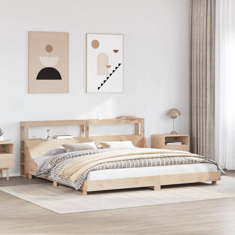 vidaXL Bed Frame without Mattress 180x200 cm Super King Solid Wood Pine