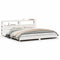 vidaXL Bed Frame without Mattress White 180x200 cm Super King Solid Wood Pine