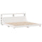 vidaXL Bed Frame without Mattress White 180x200 cm Super King Solid Wood Pine