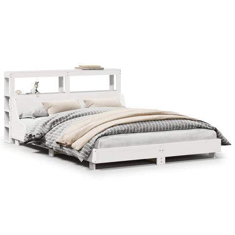 vidaXL Bed Frame without Mattress White 160x200 cm Solid Wood Pine