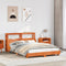 vidaXL Bed Frame without Mattress Wax Brown 160x200 cm Solid Wood Pine