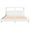vidaXL Bed Frame without Mattress White 150x200 cm King Size Solid Wood Pine