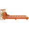vidaXL Bed Frame without Mattress Wax Brown 150x200 cm King Size Solid Wood Pine