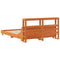 vidaXL Bed Frame without Mattress Wax Brown 150x200 cm King Size Solid Wood Pine