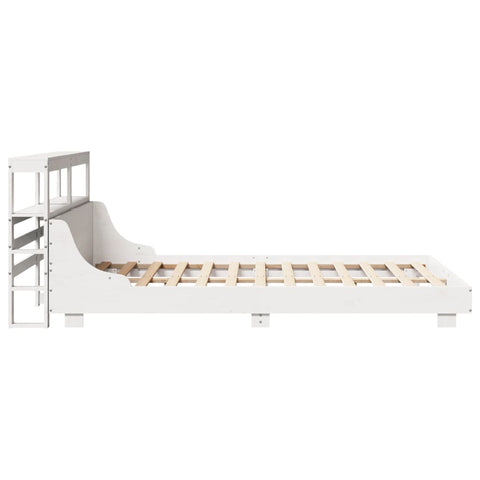 vidaXL Bed Frame without Mattress White 140x200 cm Solid Wood Pine