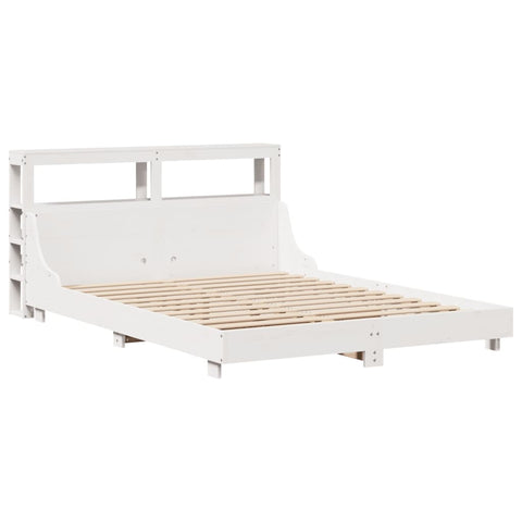 vidaXL Bed Frame without Mattress White 120x200 cm Solid Wood Pine