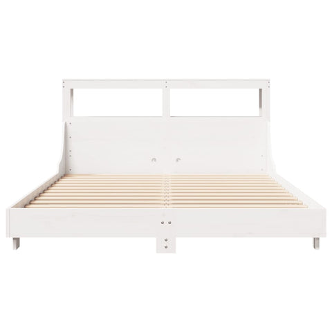 vidaXL Bed Frame without Mattress White 120x200 cm Solid Wood Pine