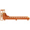 vidaXL Bed Frame without Mattress Wax Brown 100x200 cm Solid Wood Pine