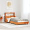 vidaXL Bed Frame without Mattress Wax Brown 100x200 cm Solid Wood Pine