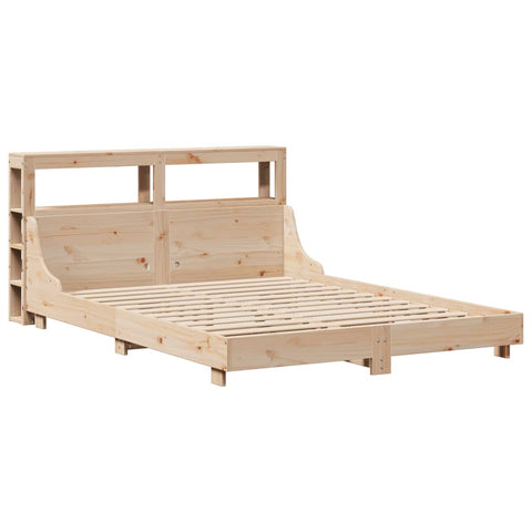 vidaXL Bed Frame without Mattress 120x190 cm Small Double Solid Wood Pine