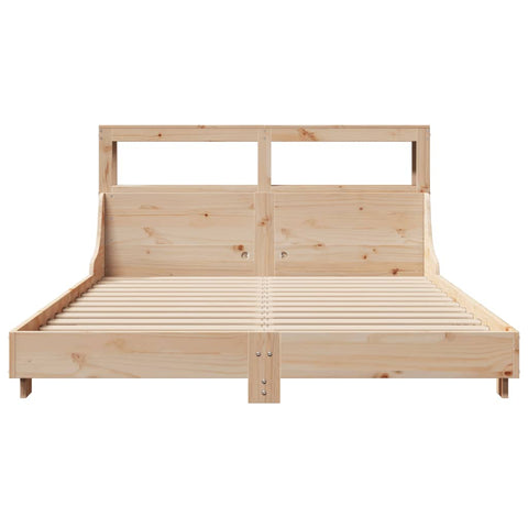 vidaXL Bed Frame without Mattress 120x190 cm Small Double Solid Wood Pine