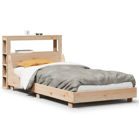 vidaXL Bed Frame without Mattress 90x190 cm Single Solid Wood Pine