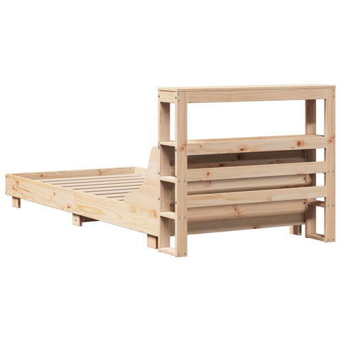 vidaXL Bed Frame without Mattress 90x190 cm Single Solid Wood Pine