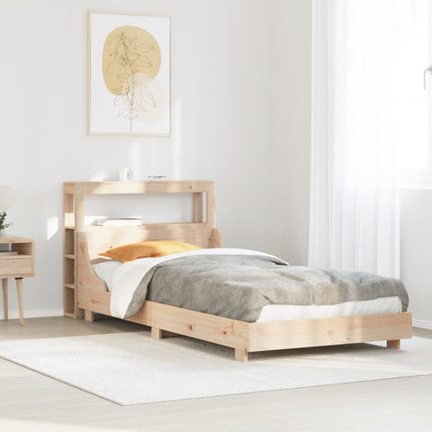 vidaXL Bed Frame without Mattress 90x190 cm Single Solid Wood Pine