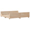 vidaXL Bed Frame without Mattress 200x200 cm Solid Wood Pine