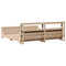 vidaXL Bed Frame without Mattress 200x200 cm Solid Wood Pine
