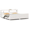 vidaXL Bed Frame without Mattress White 200x200 cm Solid Wood Pine