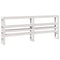 vidaXL Bed Frame without Mattress White 200x200 cm Solid Wood Pine