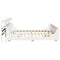 vidaXL Bed Frame without Mattress White 200x200 cm Solid Wood Pine