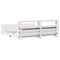 vidaXL Bed Frame without Mattress White 200x200 cm Solid Wood Pine