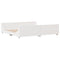 vidaXL Bed Frame without Mattress White 180x200 cm Super King Solid Wood Pine