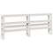vidaXL Bed Frame without Mattress White 180x200 cm Super King Solid Wood Pine